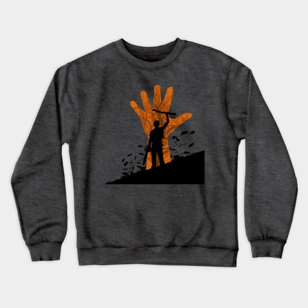 Ash in the hand Crewneck Sweatshirt by EnchantedTikiTees